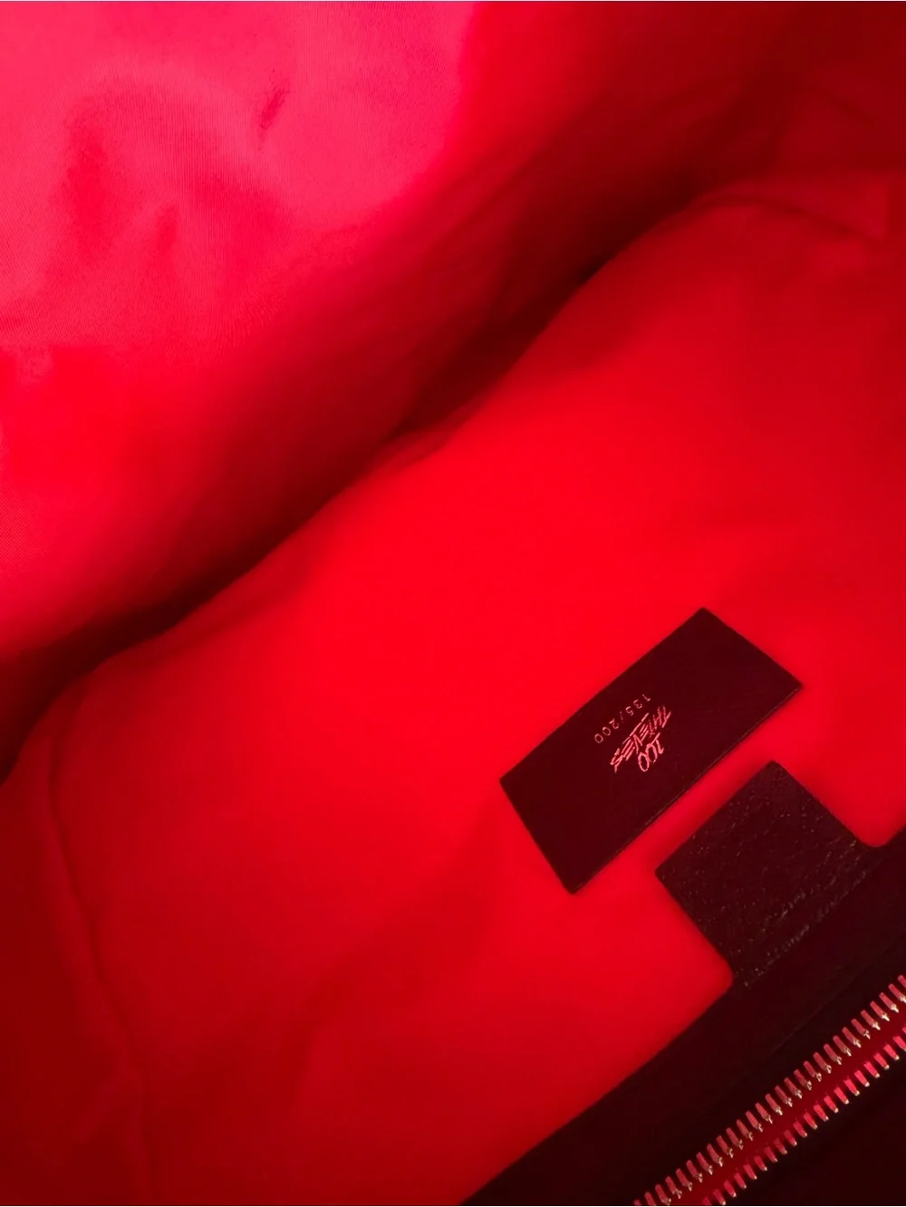 Gucci x 100 Thieves Off the Grid Red Monogram Nylon Backpack with Black Trim